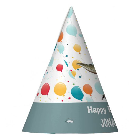 Laten we in een dino-mijt brullen feesthoedjes (Links)