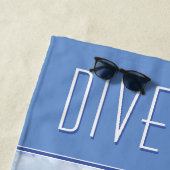 Laten we in het Blauw duiken (aanpasbaar) Strandlaken (In situ)