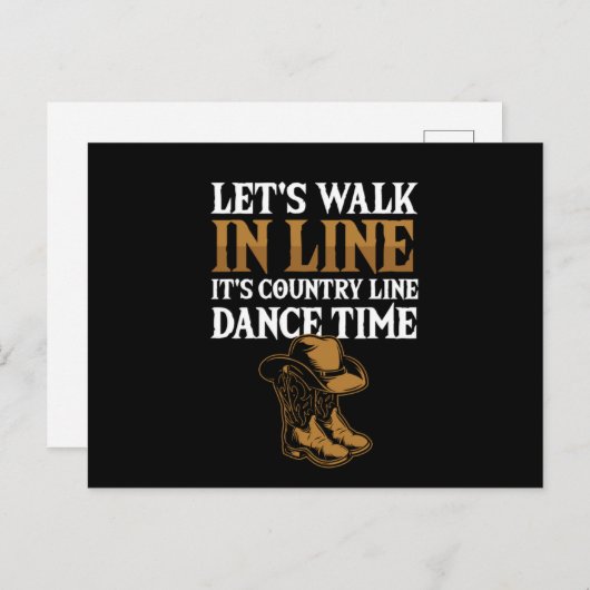 Laten we in lijn gaan met sport Rodeo Gift Briefkaart (Voorkant / Achterkant)