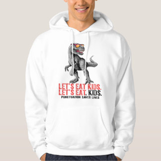 Laten we interpunctie eten Redt Levens Grammaticad Hoodie