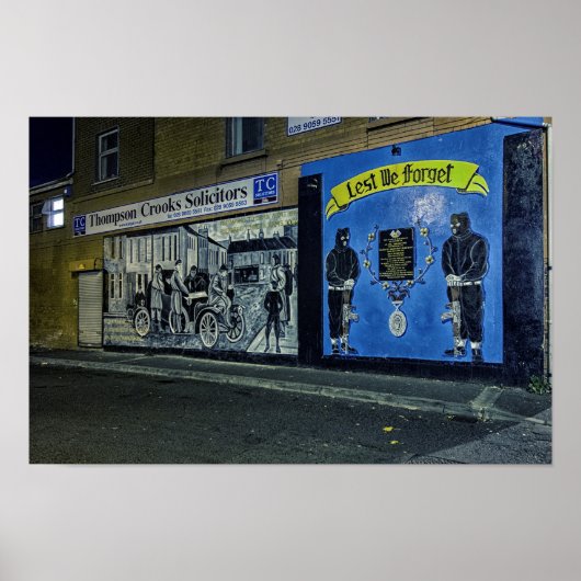 Laten we IRA Murals Belfast vergeten Poster (Voorkant)