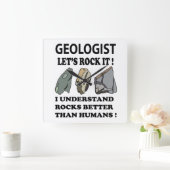 Laten we IT geoloog rocken Vierkante Klok (Huis)