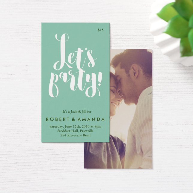 Laten we Jack en Jill Ticket feesten, Aqua Visitekaartje (Bureau)