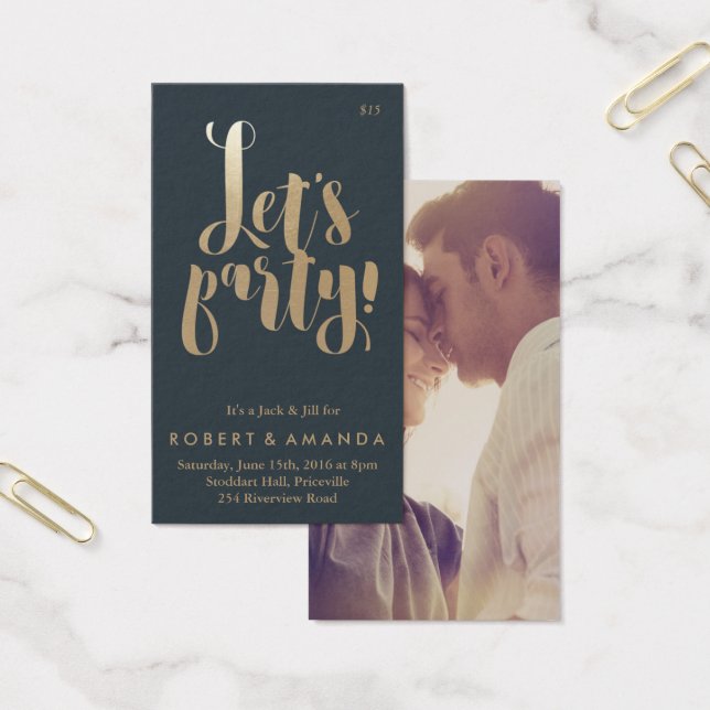 Laten we Jack en Jill Ticket, Gold Visitekaartjes (Kantoor)