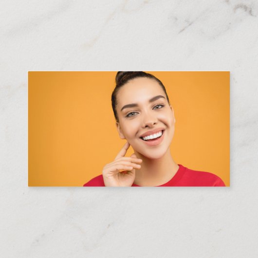 Laten we Jade Green QR-codefoto aansluiten Visitekaartje (Achterkant)