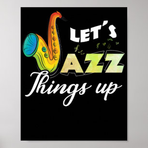 Laten we Jazz Dingen op Musical Instrument Poster