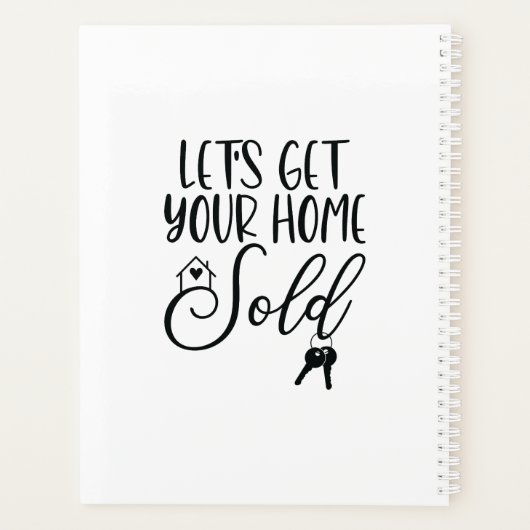 Laten we je planner voor thuis verkopen (Achterkant)