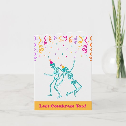 Laten we je vieren! Chiropractic Birthday Kaart (Voorkant)