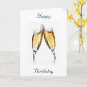 LATEN WE JE VIEREN - VERJAARDAG KAART (Gele Bloem)