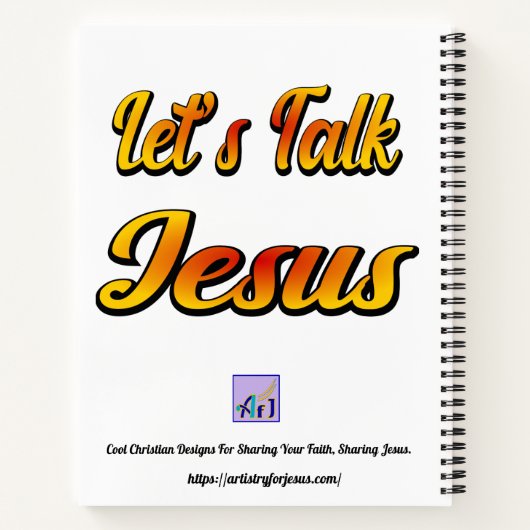 Laten we Jezus spreken Notitieboek (Achterkant)