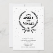 Laten we Jingle en Mingle Kerstfeestdag houden Kaart (Voorkant)