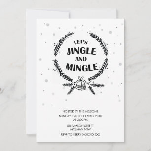 Laten we Jingle en Mingle Kerstfeestdag houden Kaart