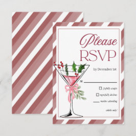 Laten we Jingle en Mingle Vakantiefeest RSVP Informatiekaartje