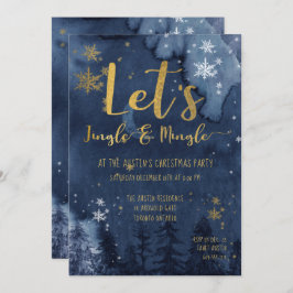 Laten we Jingle & Mingle Holiday Party Kaart