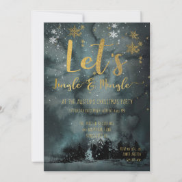 Laten we Jingle & Mingle Holiday Party Kaart
