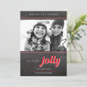 Laten we Jolly Holiday Kerstmis Kaart halen (Staand voorkant)