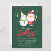 Laten we Jolly" Holiday Party krijgen Kaart (Voorkant)