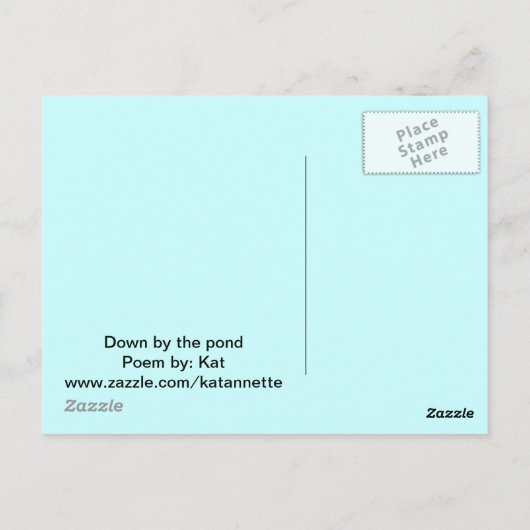 Laten we kaart met gedicht gaan Gevist (Achterkant)