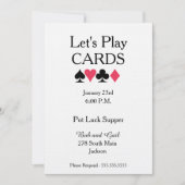 Laten we Kaarten afspelen met een stevige uitnodig (Voorkant)