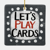 Laten we Kaarten Ornament spelen (Achterkant)