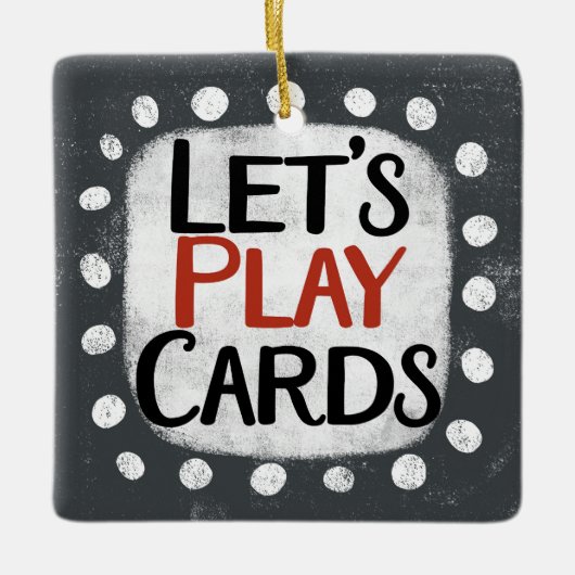 Laten we Kaarten Ornament spelen (Voorkant)