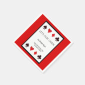 Laten we Kaarten Party Cocktail servetten spelen - (Hoek)