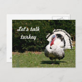 Laten we kalkoen spreken briefkaart (Voorkant / Achterkant)