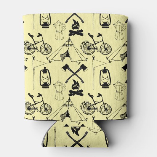 Laten we kamperen. blikjeskoeler (Achterkant)