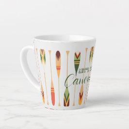 Laten we kanoën Latte mok