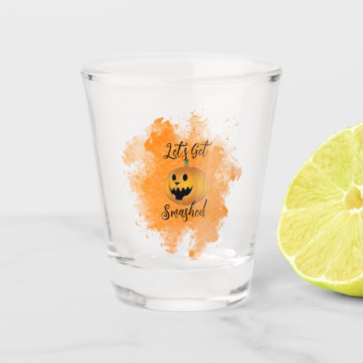Laten we kapot gaan Halloween Party Shot Glass Shot Glas (Voorkant)