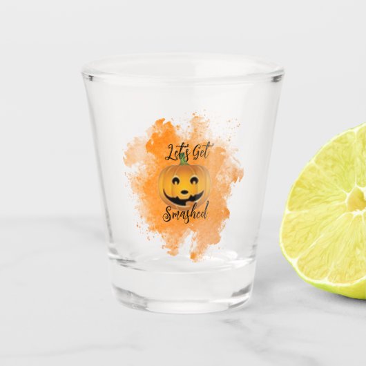 Laten we kapot gaan Halloween Shot Glass Gift Shot Glas (Voorkant)