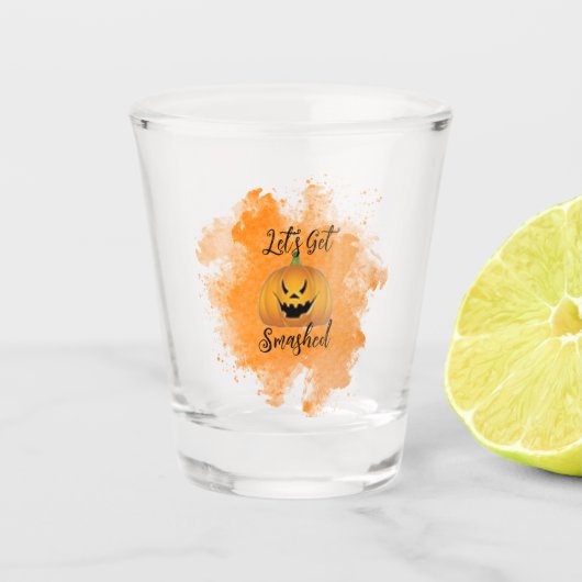 Laten we kapot gaan Halloween shot Glass Set Shot Glas (Voorkant)
