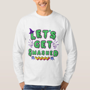 Laten we kapot gaan met Halloween Party Design T-shirt