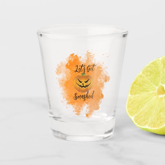Laten we kapot gaan met Halloween Shot Glass Shot Glas (Voorkant)