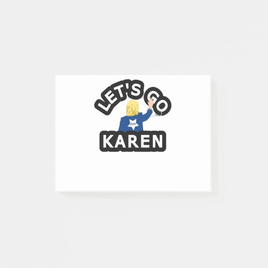LATEN WE KAREN GAAN POST-IT® NOTES (Voorkant)