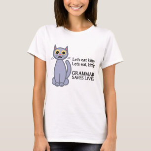 Laten we Kat eten T-shirt