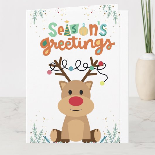 Laten we kerst Kaart eten (Voorkant)