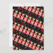 Laten we kerst notenkraker rode uitnodiging kraken (Achterkant)