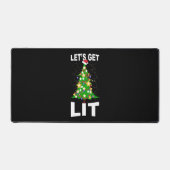 Laten we kerstboom verlichten bureaumat (Voorkant)