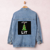 Laten we kerstboom verlichten denim jacket (Hangar)