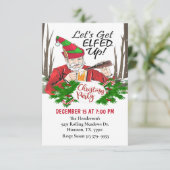 Laten we kerstfeestvieren opknappen kaart (Staand voorkant)