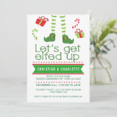 Laten we kerstfeestvieren opknappen kaart (Staand voorkant)