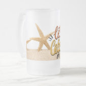 Laten we kerstglas bekerglas vieren matglas bierpul (Voorkant links)