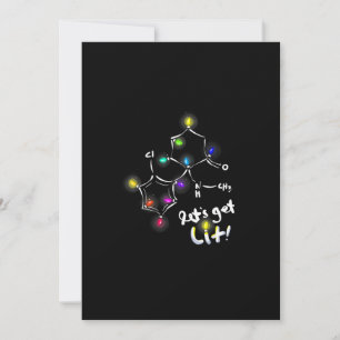 Laten we Kerstmis Ketamine Vieren Feestdagenkaart