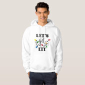 Laten we Kerstmis oplichten Hoodie (Voorkant volledig)