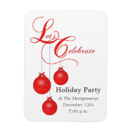 Laten we Kerstmis vieren en de datum redden Magneet