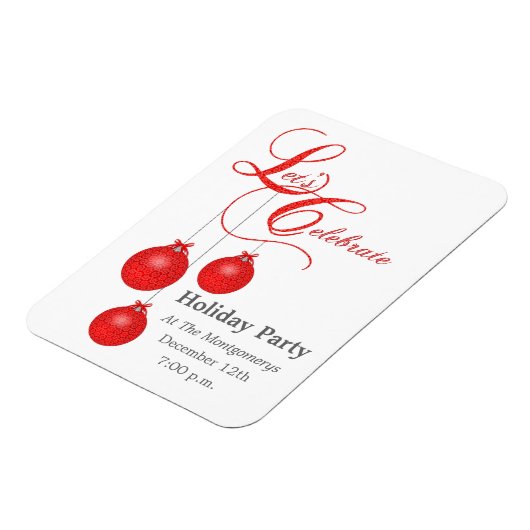 Laten we Kerstmis vieren en de datum redden Magneet (Linkerzijde)