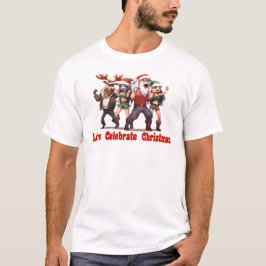 Laten we Kerstmis vieren T-shirt
