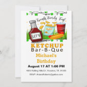 Laten we Ketchup BBQ Funny Birthday Kaart (Voorkant)
