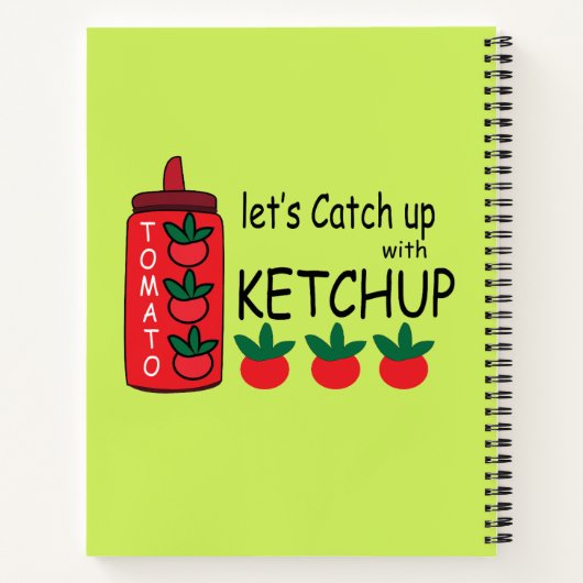 Laten we ketchup inhalen notitieboek (Achterkant)